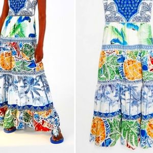 Farm Rio Valeria Tiered Maxi Dress